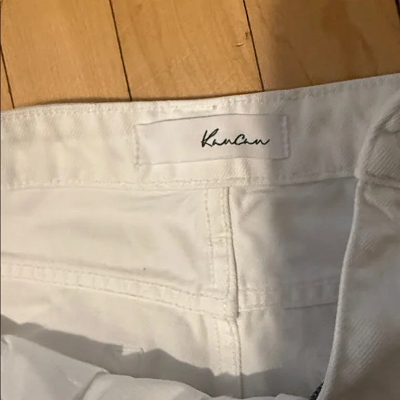KanCan White Distressed Denim Jean Shorts - Picture 4 of 8